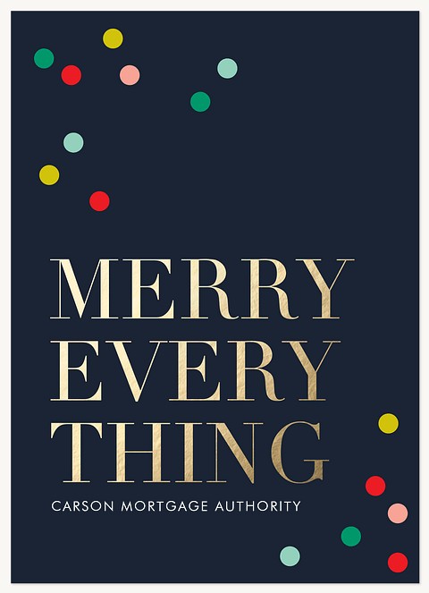 Merry Flecks Business Holiday Cards