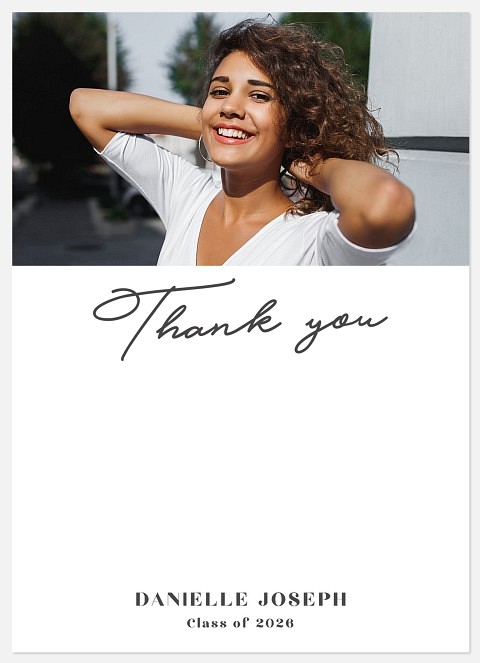 With Class Thank You Cards 