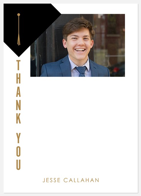 Corner Cap Thank You Cards 