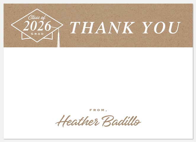 Crafted Thanks Thank You Cards 