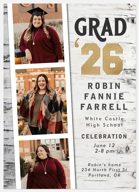 Aspen Trio Graduation Cards