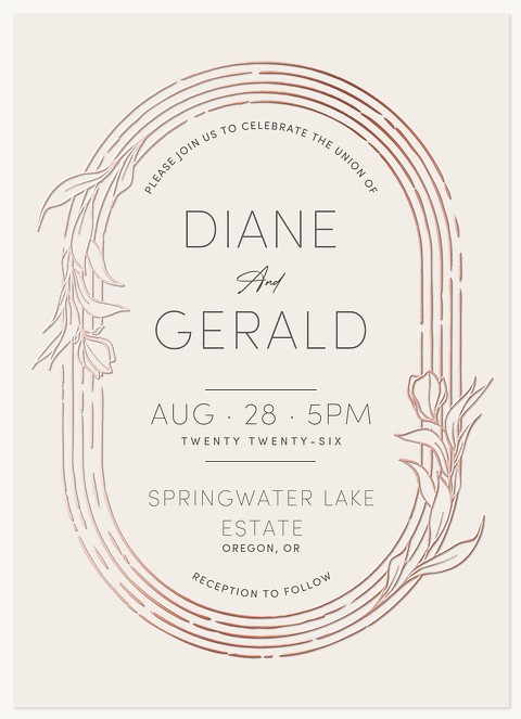 Fleur de Luxe Wedding Invitations