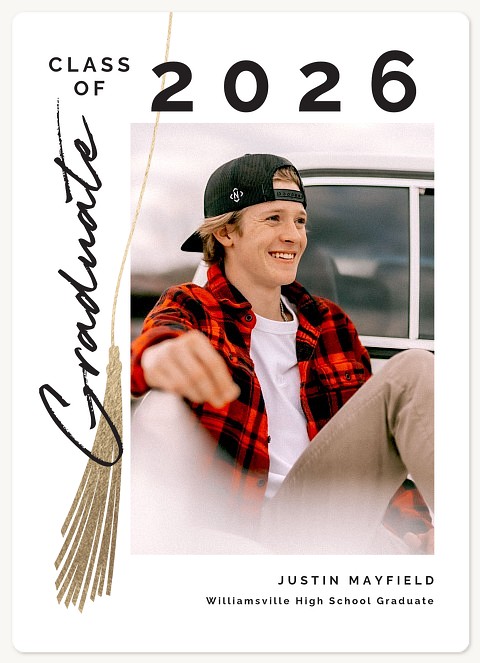 Modern Tassel Graduation Cards