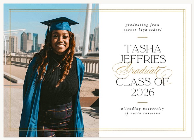 Fine Line Graduation Cards