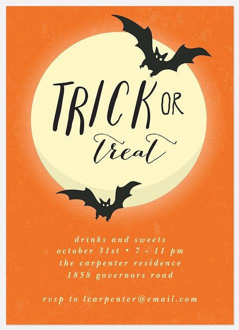 Full Moon Halloween Photo Cards