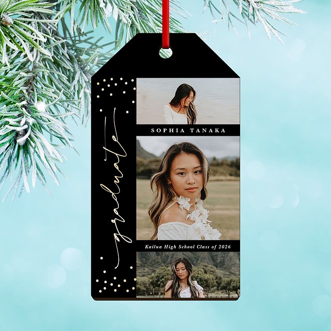 Confetti Edge Custom Ornaments