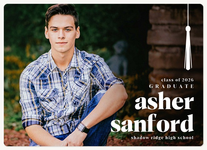 Bold Tassel Graduation Cards