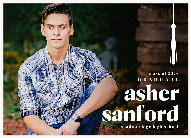 Bold Tassel Graduation Cards