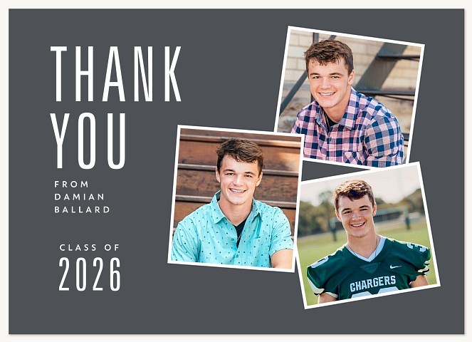 All Caps Thank You Cards 