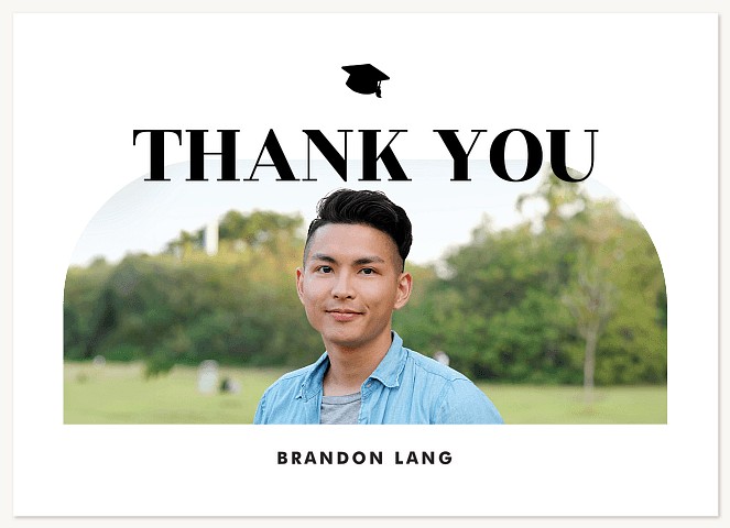 Minimalist Archway Thank You Cards 