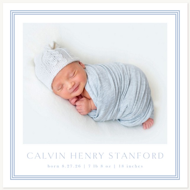 Dapper Frame Baby Announcements