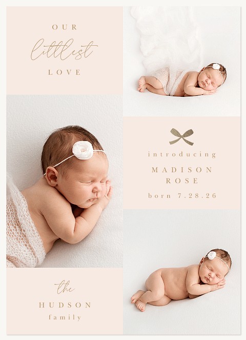 Tiny Bow Baby Announcements