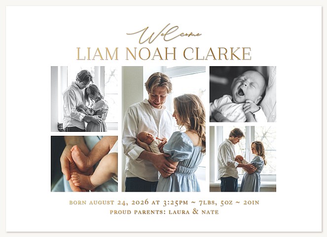 Simple Gallery Baby Announcements