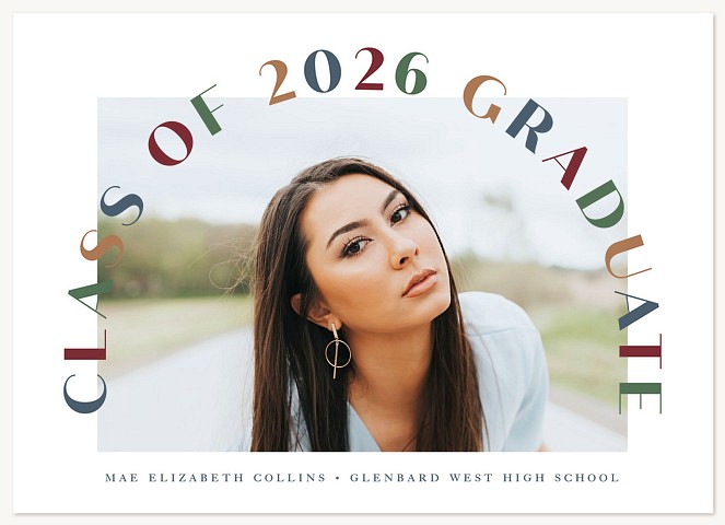  Colorful Arch Graduation Cards