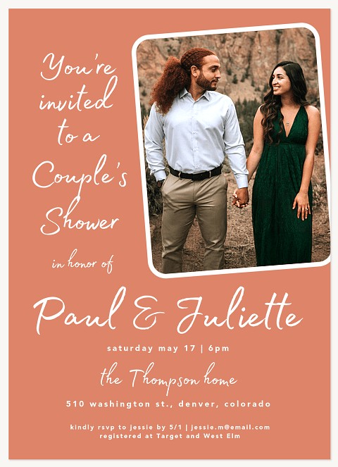 Handwritten Shower Bridal Shower Invitations