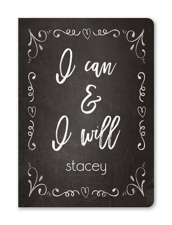 Chalkboard Flourish Custom Softcover Journals