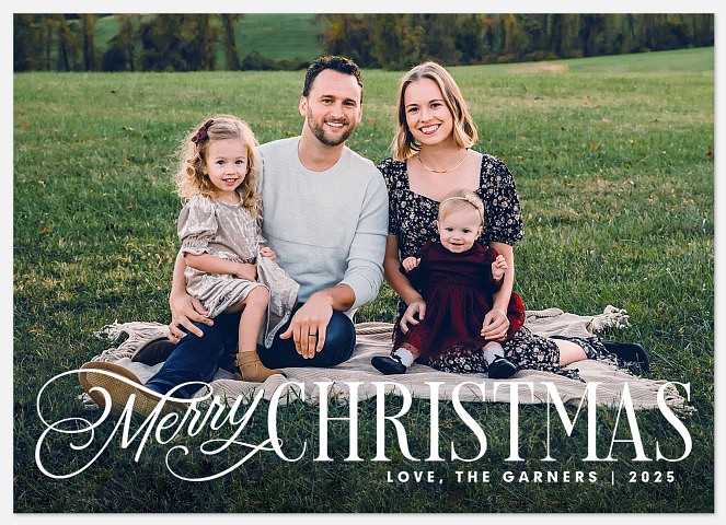 Stylish Slopes Holiday Photo Cards