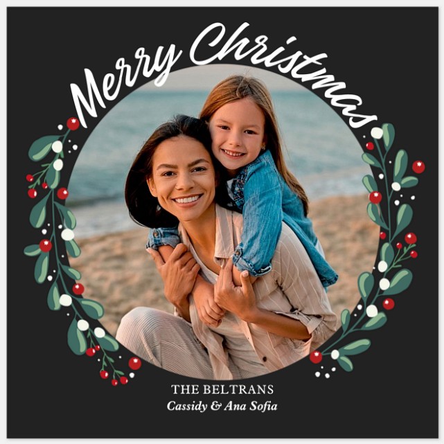 Holiday Sprigs Holiday Photo Cards
