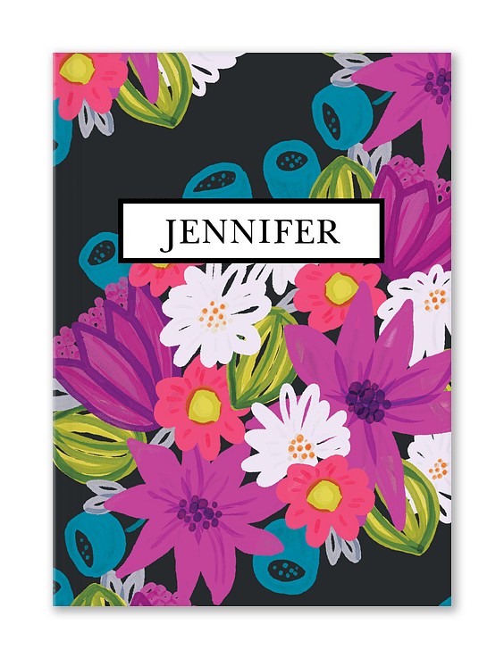 Modern Bouquet Custom Hardcover Journals