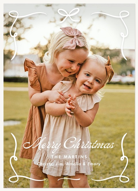 Whimsy Frame Personalized Holiday Cards
