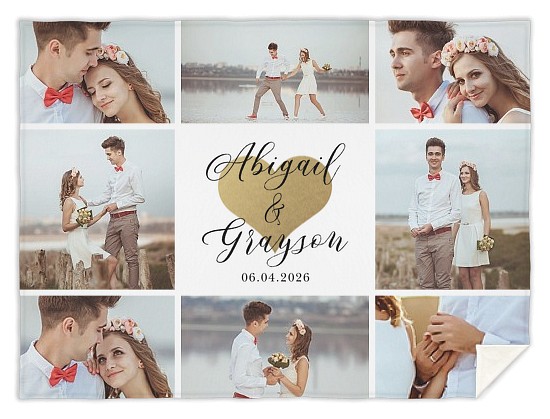 Heart of Gold Custom Blankets