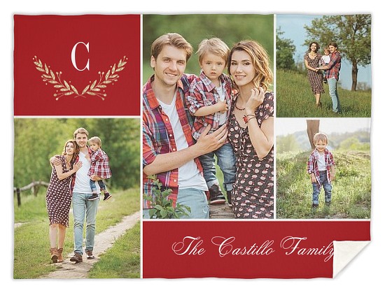 Family Portraits Custom Blankets