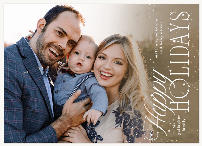 Snowfall Personalized Holiday Cards