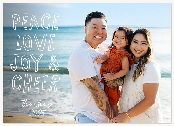 Side Type Personalized Holiday Cards