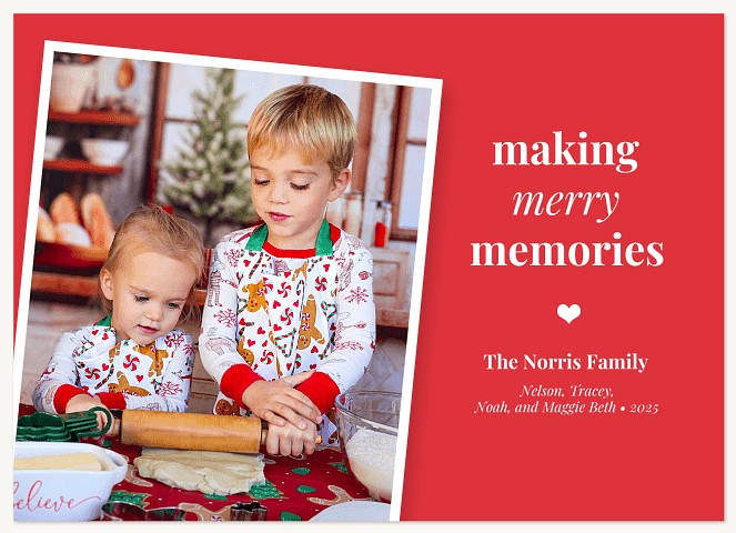 Making Merry Memories Personalized Holiday Cards