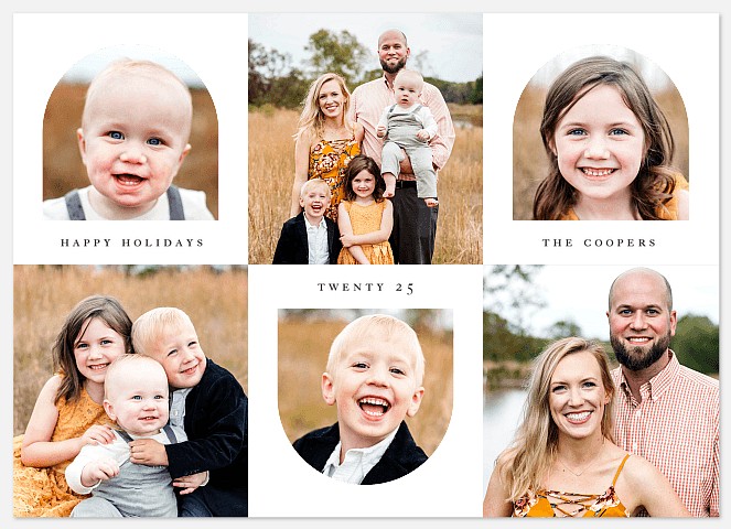 Arched Accents Holiday Photo Cards