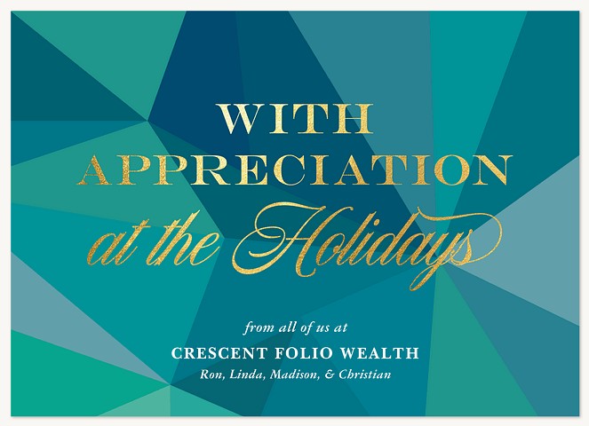 Stained Glass Business Holiday Cards