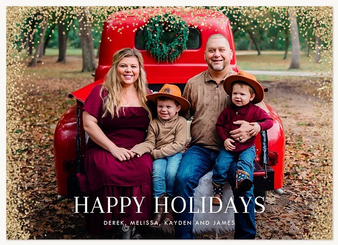 Glitter Abound Personalized Holiday Cards