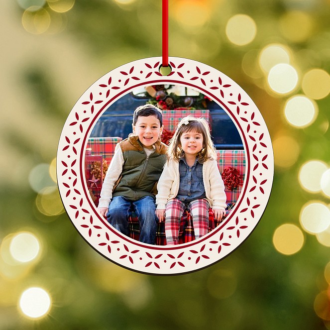 Woven Frame Personalized Ornaments