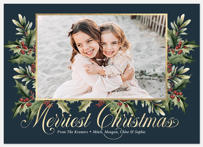 Antique Frame Holiday Photo Cards