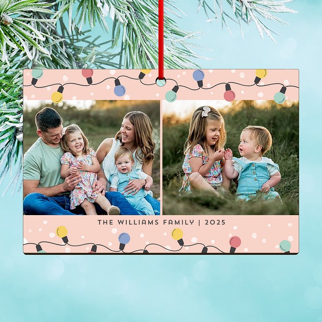 Retro Bulbs Custom Ornaments