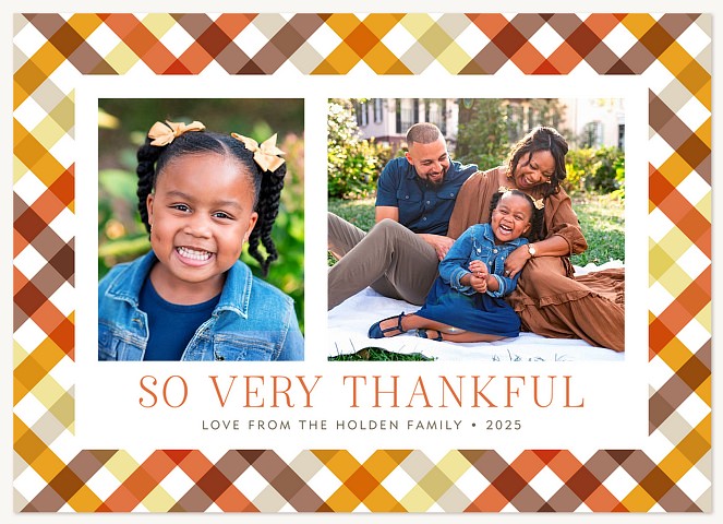 Double Thankful Thanksgiving Cards