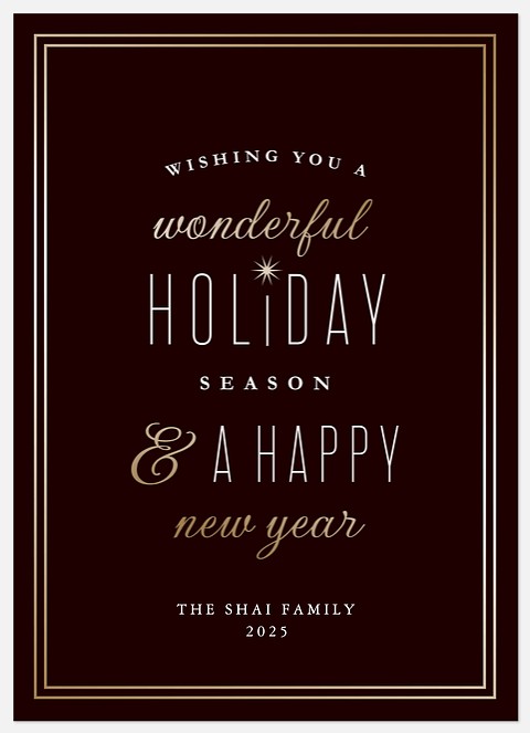 Modern Magic Holiday Photo Cards