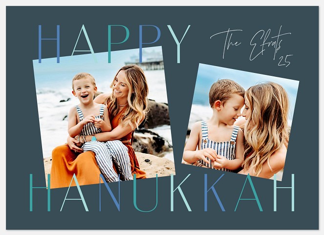 Holiday Hues Hanukkah Photo Cards