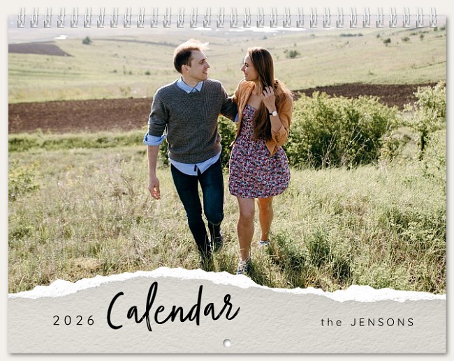 Torn Edge Calendar Personalized Photo Calendars