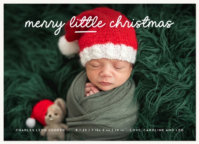 Little Cutie Personalized Holiday Cards