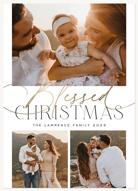 Blessed and Adored Personalized Holiday Cards