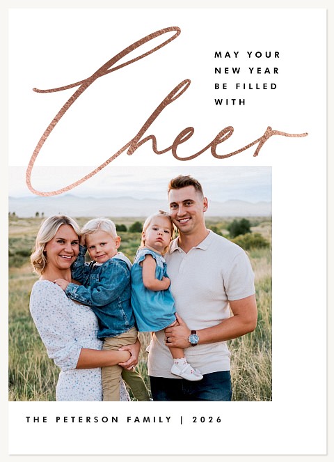 Filled With Cheer Personalized Holiday Cards