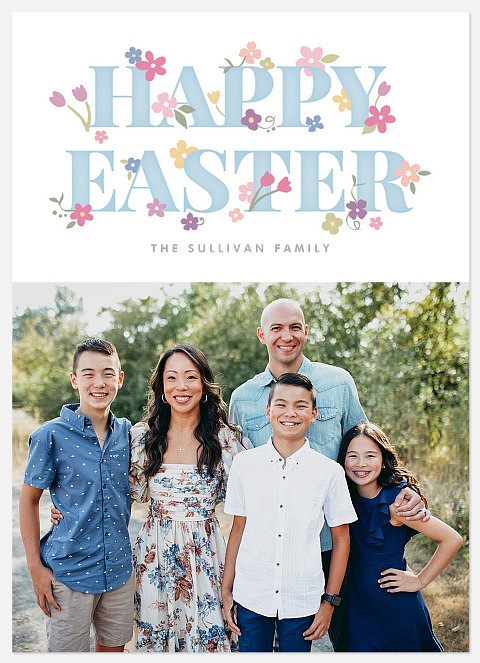 Springtime Flowers Easter Photo Cards