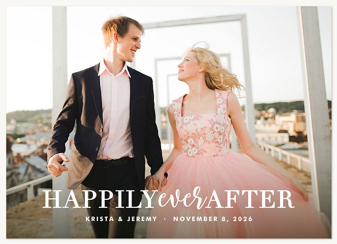 Happily Ever After Save the Date Cards