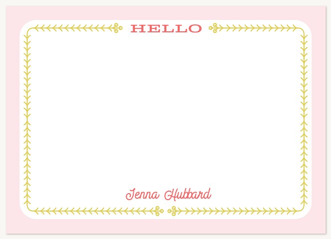 Pleasant Note Stationery