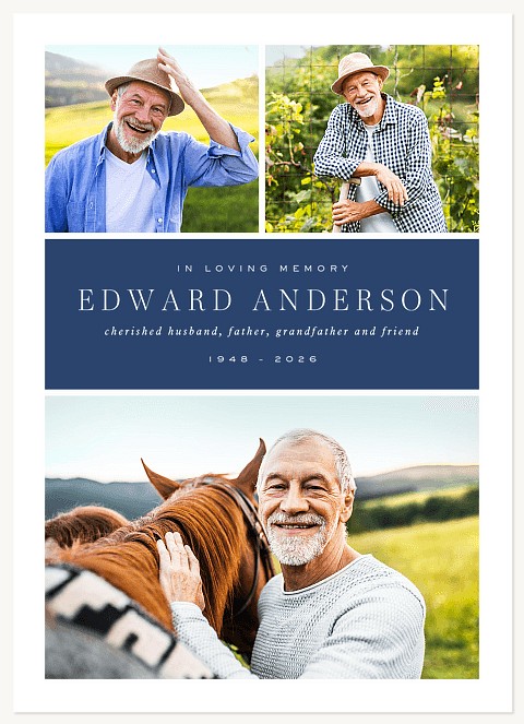 Trio Memorial & Sympathy Cards