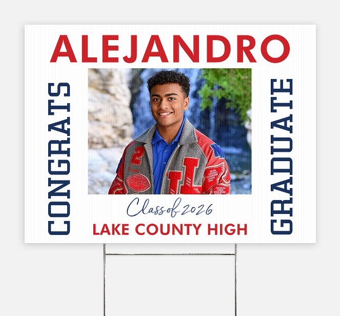 Collegiate Frame Graduation Yard Signs