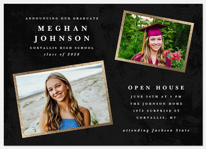 Shiny Frames Graduation Cards