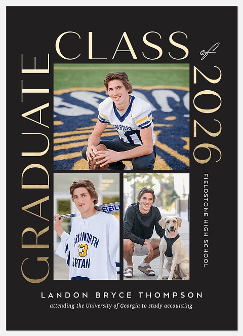 Classic Accomplishment Graduation Cards