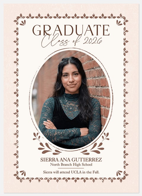 Bandana Frame Graduation Cards